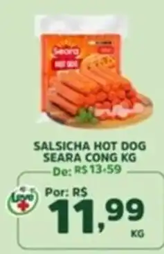Araújo Supermercados Salsicha hot dog seara cong kg oferta