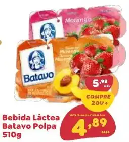 Amigão Calçados Bebida Láctea Batavo Polpa oferta