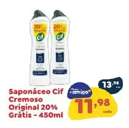 Amigão Calçados Saponáceo Cif Cremoso oferta