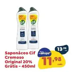 Amigão Calçados Saponáceo Cif Cremoso Original 20% oferta