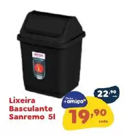 Amigão Calçados Lixeira Basculante Sanremo oferta