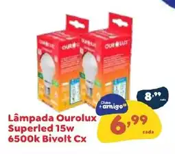 Amigão Calçados Lâmpada Ourolux Superled 15w 6500k Bivolt Cx oferta