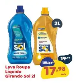 Amigão Calçados Lava Roupa Liquido Girando Sol 2l oferta