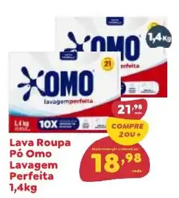 Amigão Calçados Lava Roupa Pó Omo Lavagem Perfeita oferta