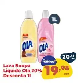 Amigão Calçados Lava Roupa Líquido Ola 20% oferta
