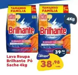 Amigão Calçados Lava Roupa Brilhante Pó oferta