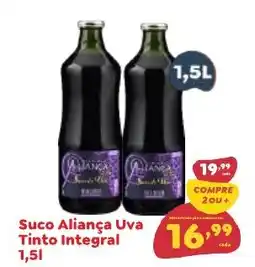 Amigão Calçados Suco Aliança Uva Tinto Integral oferta