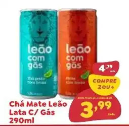 Amigão Calçados Chá Mate Leão Lata C/ Gás oferta