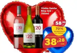Amigão Calçados Vinho Santa Rita 120 oferta