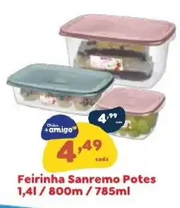 Amigão Calçados Feirinha Sanremo Potes oferta