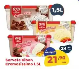 Amigão Calçados Sorvete Kibon Cremosissimo oferta