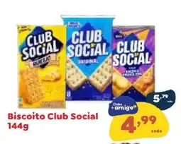 Amigão Calçados Biscoito club social oferta