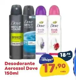 Amigão Calçados Desodorante Aerossol Dove oferta