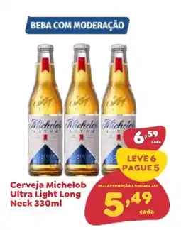 Amigão Calçados Cerveja michelob ultra light long neck oferta