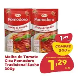 Amigão Calçados Molho de Tomate Cica Pomodoro Tradicional Sache oferta