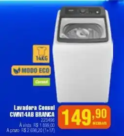 Berlanda Lavadora Consul CWN14AB Branca oferta