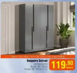 Berlanda Roupeiro Detroit oferta