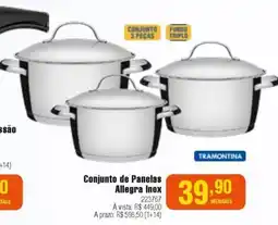 Berlanda Conjunto de Panelas Allegra Inox oferta