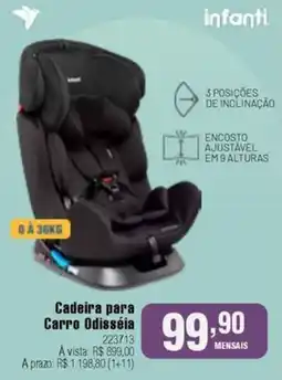 Berlanda Cadeira para Carro Odisséia oferta