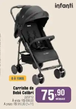 Berlanda Carrinho de Bebê Colibri oferta