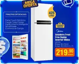 Berlanda Geladeira Frost Free Duplex Inverter Midea oferta