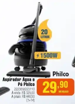 Berlanda Aspirador Água e Pó Philco oferta