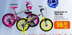 Berlanda Bicicleta Aro 16 Pink e Dino oferta