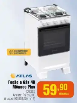 Berlanda Fogão a Gás 4B Mônaco Plus oferta