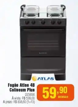Berlanda Fogão Atlas 4B Coliseum Plus oferta