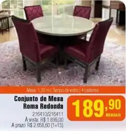 Berlanda Conjunto de Mesa Roma Redonda oferta