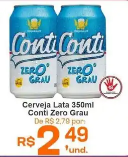 Cocipa Cerveja Lata Conti Zero Grau oferta