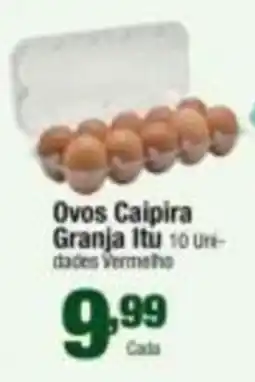 Santo Supermercados ovos caipira granja itu oferta