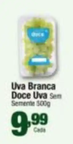 Santo Supermercados Uva branca doce uva sem semente oferta
