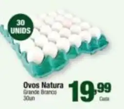 Santo Supermercados Ovos Natura Grande Branco oferta