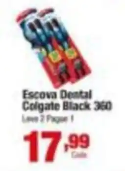 Santo Supermercados Escova Dental Colgate Black 360 oferta