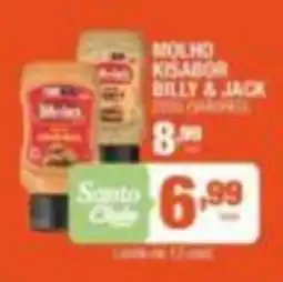 Santo Supermercados molho kisabor billy & jack oferta
