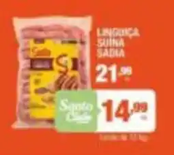Santo Supermercados Linguiça suína sadia oferta