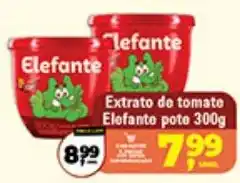 Safra Supermercados Extrato de tomate elefante pote oferta