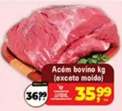 Safra Supermercados Acém bovino kg oferta
