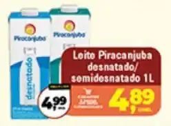 Safra Supermercados Leite piracanjuba desnatado/ semidesnatado oferta
