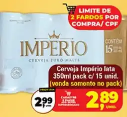 Safra Supermercados Cerveja imperio oferta