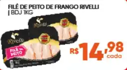 Pais e Filhos Supermercados Filé de peito de frango rivelli oferta