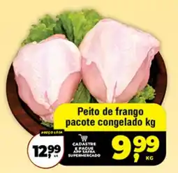 Safra Supermercados Peito de frango pacote congelado kg oferta
