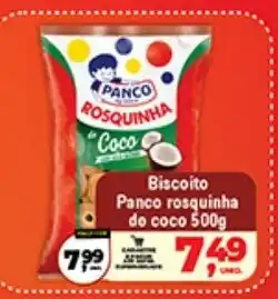 Safra Supermercados Biscoito Panco rosquinha de coco oferta