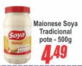 Serrano Supermercado Maionese soya tradicional oferta