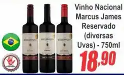 Serrano Supermercado Vinho Nacional Marcus James Reservado (diversas Uvas) oferta