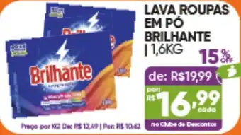 Lava roupas em pó brilhante