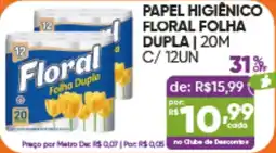 Pais e Filhos Supermercados Papel higiênico floral folha dupla oferta