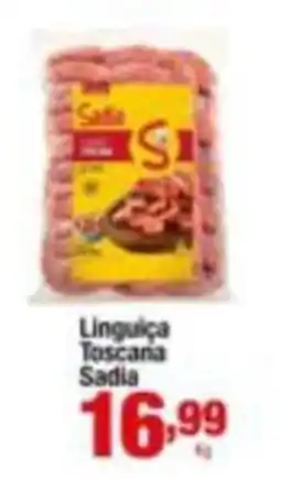 Santo Supermercados Linguiça Toscana Sadia oferta