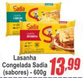 Lasanha congelada sadia (sabores)